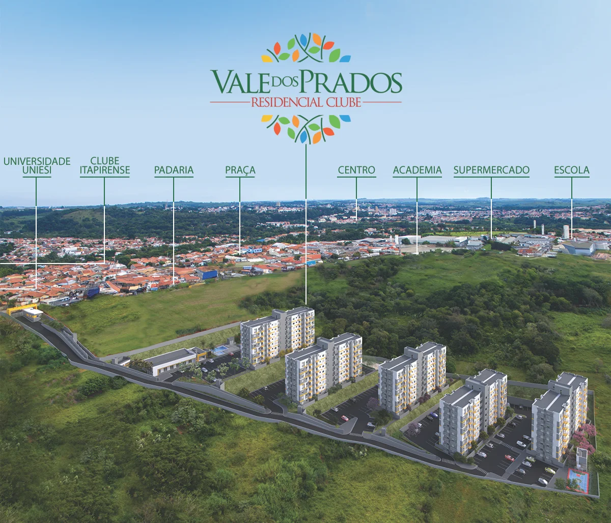Apartamento Vale dos Prados Residencial Clube Itapira/SP